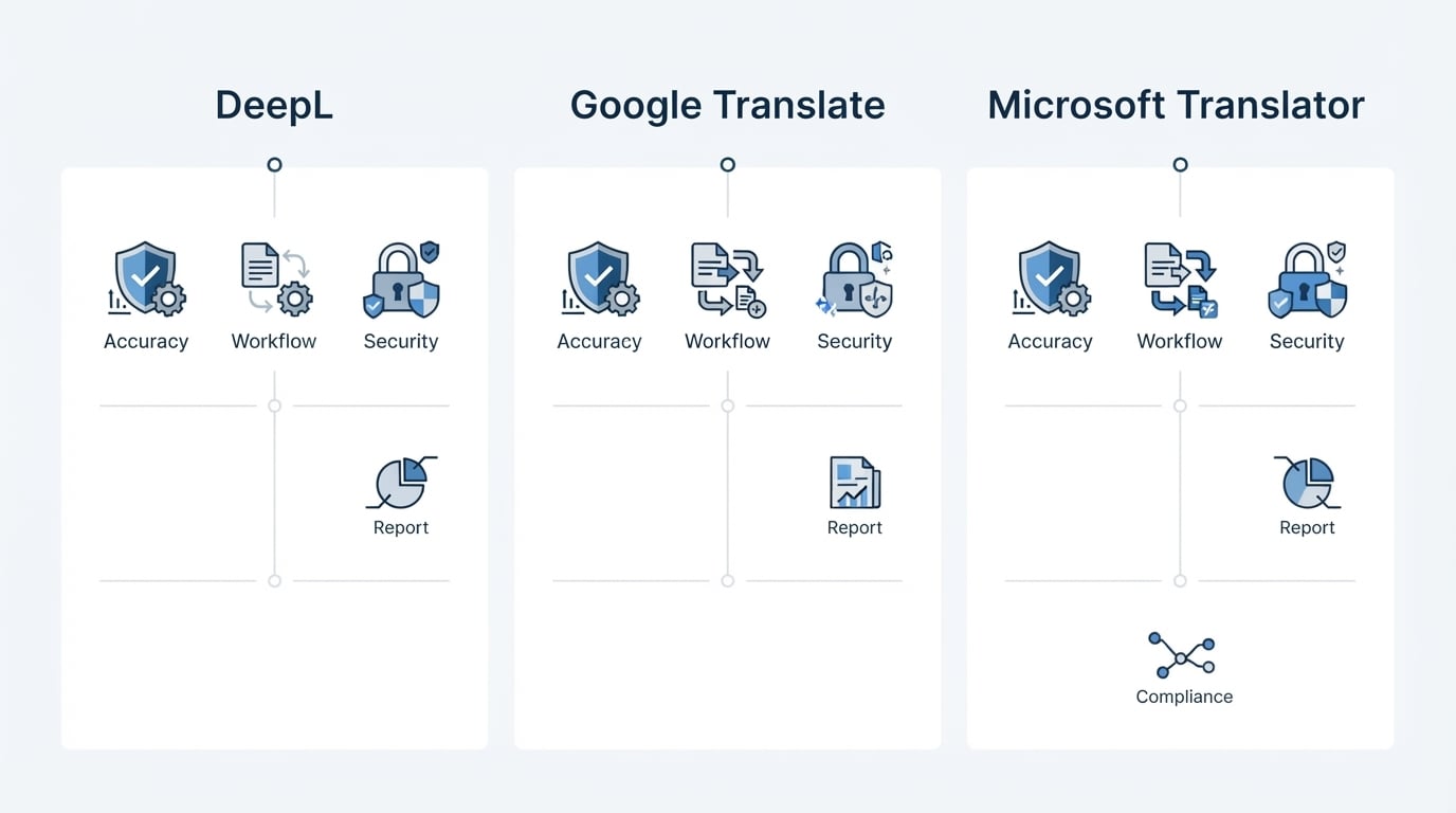 Workflow diagram for deepl alternative.